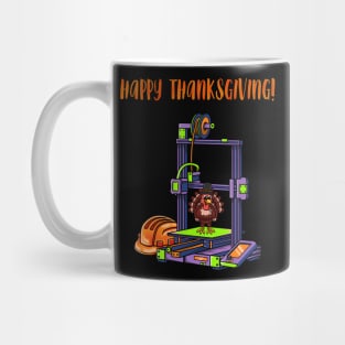 3D Printer #4 Thanksgiving Edition Mug